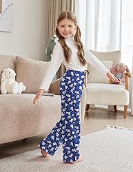 Arshiner Pajama Pants for Girls Long Sleep Plaid