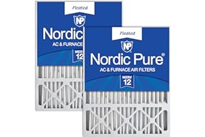 Nordic Pure 20x25x5 (19_7/8 x 24_7/8 x 4_3/8) Honeywell/Lennox Replacement MERV 12 Air Filters 2 Pack