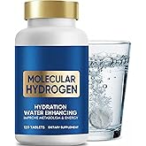 veryherbs H2 Molecular Hydrogen Water Tablets - 120ct Magnesium Supplement for Brain Health & Focus