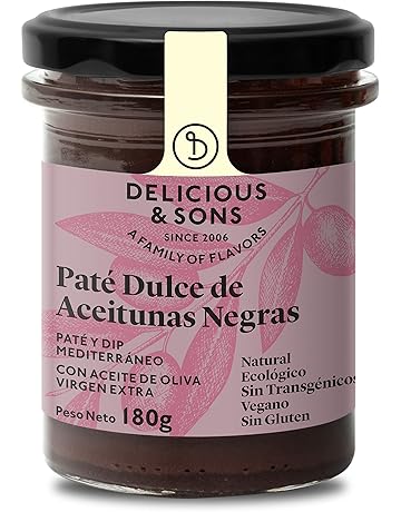 Delicious & Sons Paté Dulce de Aceitunas Negras 180g