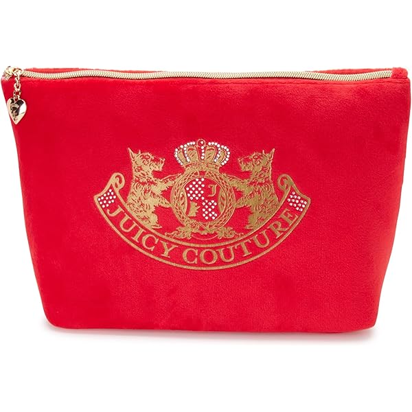 Amazon.com: Juicy Couture Red Makeup Bag Cosmetics Organizer
