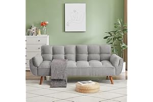 ERYE Tufted Upholstered Futon Sofa Daybed Modern Convertible Loveseat Sofa & Couch Soft Convenient Nap Sleeper Couch Bed for Home Office Apartment Furniture Sets