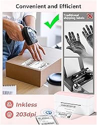 Phomemo Bluetooth Thermal Label Printer, 241BT 4X6