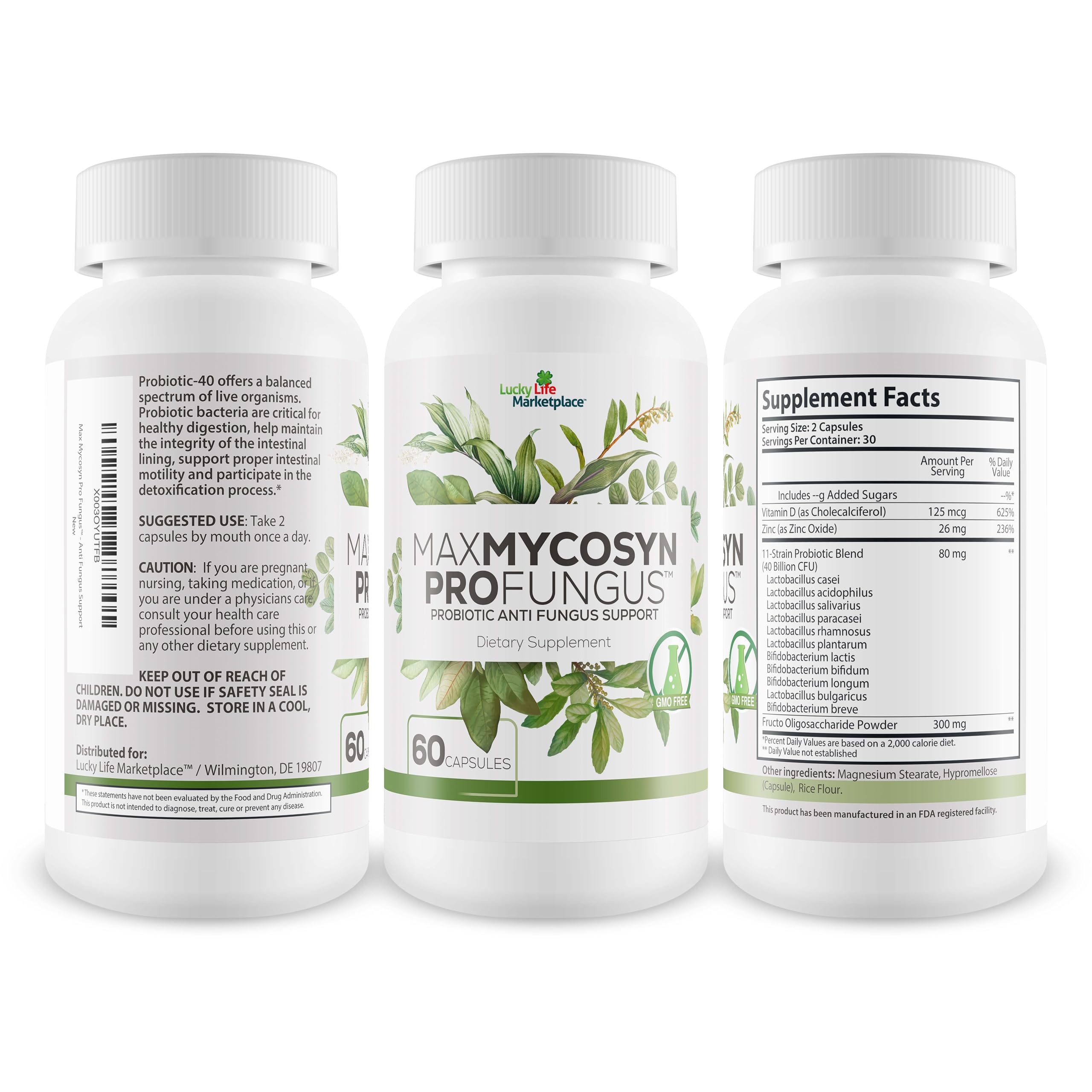 Max Mycosyn Pro - Probiotic Anti-Fungus Support - Targeted Nail & Foot Formula - Support Immune Function to Fight Off Fungus From the Inside Out