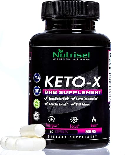 Amazon Com Keto X By Nutrisel Premium Fat Burner For Women Men Effective Keto Pills For Weight Loss To Manage Cravings And Lose Weight Natural Appetite Suppressant To Enter Ketosis
