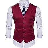AOYOG Mens Formal Business Vest for Suit or Tuxedo