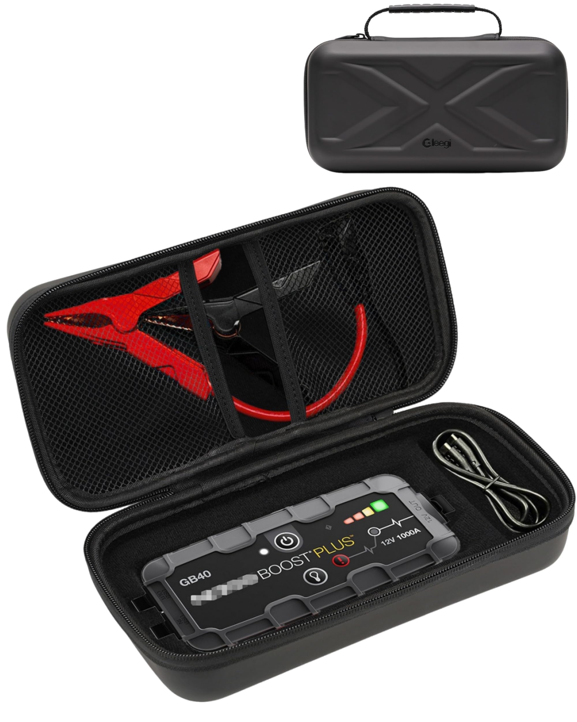 Photo 1 of Gleegi EVA Protection Storage Case Compatible with NOCO Boost Plus GB40/Boost Sport GB20 UltraSafe Car Battery Jump Starter, Portable Carrying Case for Car Battery Booster