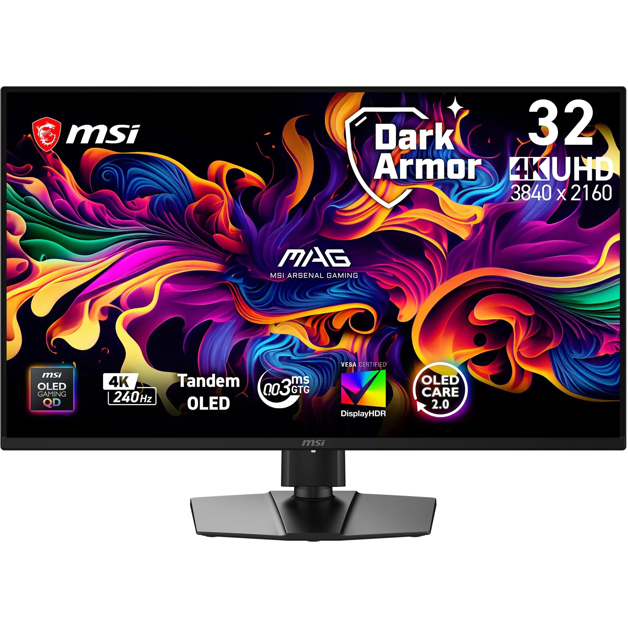 MSI QD-有機EL ゲーミングモニター MAG 321UP QD-OLED X24 31.5インチ/4K UHD/QD-OLED/240Hz/0.03