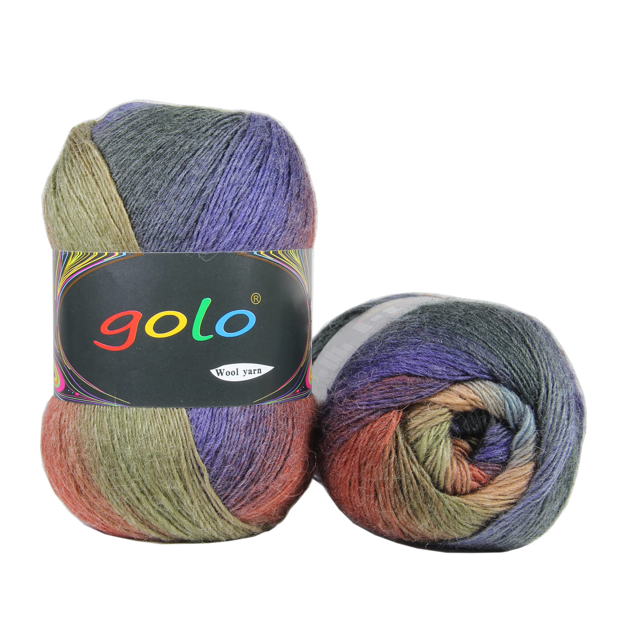 golo Wool Yarn for Hand Knitting 100g Cachemire Yarn for Weaving (5D-16)
