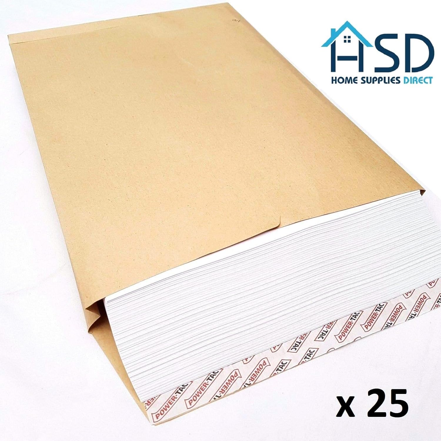 HSD C4 Gusset Envelopes Strong Brown Manilla A4 115gsm 25mm Thick