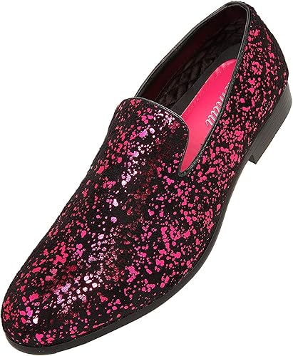 fuchsia loafers mens