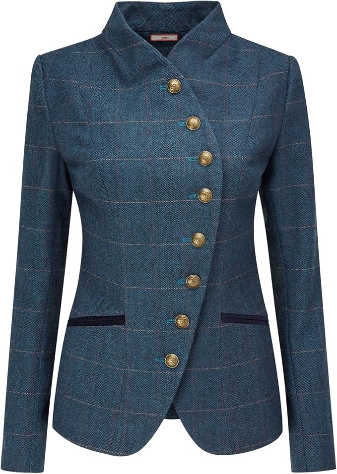 Joe Browns Women's Heritage Herringbone Jacket, Blue (ABlue A), 8