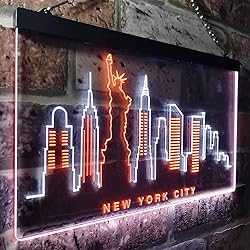 ADVPRO New York City Skyline Silhouette Dual Color