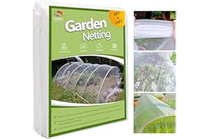 SUNPRO Garden Netting Pest Barrier, Plant Covers 8x24Ft Mesh Mosquito Net Bird Netting for Garden Protection, Plant Netting for Raised Garden Beds Row Cover