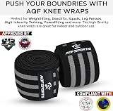 AQF Knee Wraps 78 Inch Heavy Duty USPA IPL Approved Pair view 2