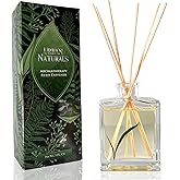 Urban Naturals Eucalyptus Sage Reed Diffuser Oil Gift Set – Eucalyptus, Sage, Mint, Lime & Cedarwood Essential Oils– Relaxing Scent – Sleek Rectangular Refillable Glass Bottle – Made in The USA