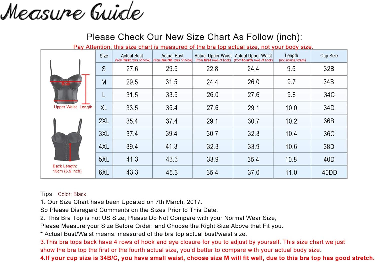 Charmian Women's Spaghetti Straps PU Leather Bustier Crop Top: Clothing