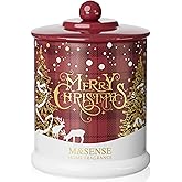 M&SENSE Christmas Candles Baked Apple Pie Scented, Soy Wax 12.7oz 75 Hours Long Lasting Clean Burn, 2 Wick Cinnamon Apple Winter Holiday Candles for Home Decor, Luxury Relaxing Candle Gifts for Women