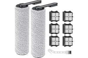 Floor ONE S5 Brush Roller and HEPA Filter Replacement, Compatible with Tineco S5 Smart/iFLOOR 5 Breeze Cordless Wet Dry Vacuu