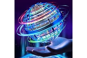 Mafuken Flying Orb Ball Toy 2023 Upgraded, Hover Orb Ball with Lights, Hand Controlled Flying Spinner Mini Drone Ball, Magic Boomerang Ball Drone, Cool Toys Birthday Gift for Kids Indoor Outdoor (A)