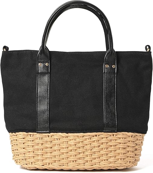 Amazon レイビームス Ray Beams バッグ キャンバス カゴ トートバッグ レディース Black One Size Ray Beams レイビームス トートバッグ