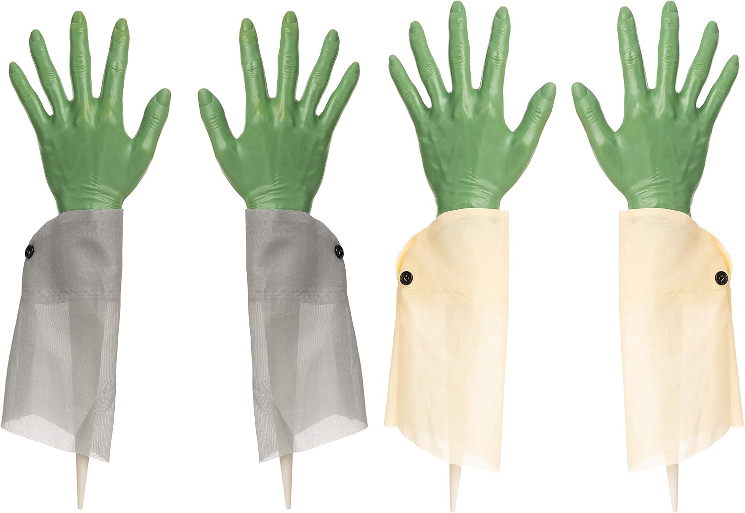 JOYIN Realistic Zombie Arm Stakes (Green), Halloween Yard Groundbreaker Stakes for Halloween Outdoor Decorations (2 Pair): Garden & Outdoor