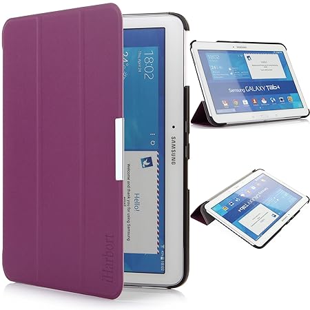 iHarbort® Samsung Galaxy Tab 4 10.1 Hülle - Ultra Slim Leder Tasche Hülle Etui Schutzhülle Für Samsung Galaxy Tab 4 10.1 Zoll