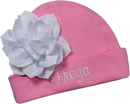 baby girl hats with flowers