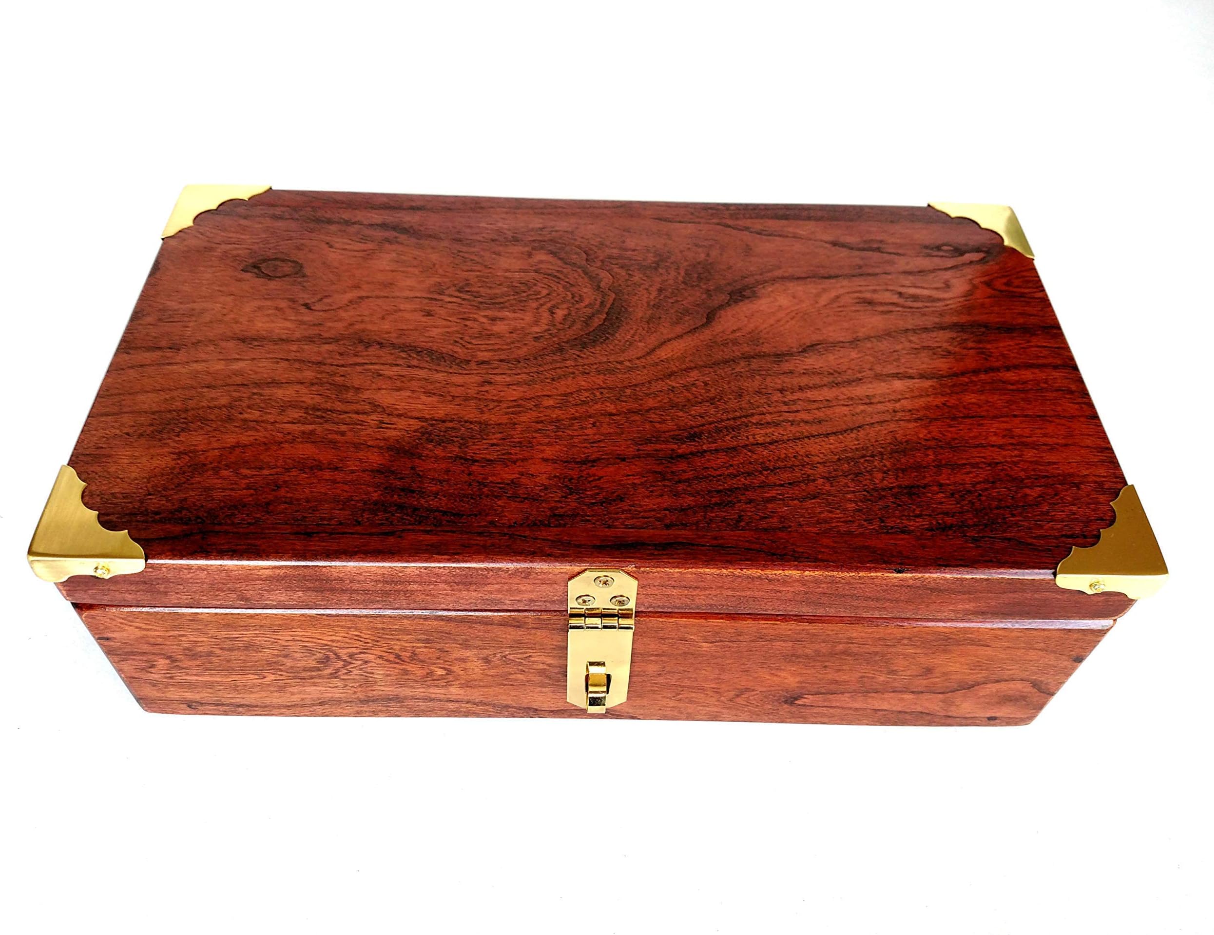 Black Cherry Valet Box with Lid or Stash Box