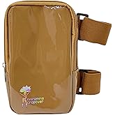 Glossy Thigh Bag | Carnival Leg Harness for Women | Outdoor Waist Pouch | J'ouvert Travel Leg Pack with Adjustable Colored Straps | Medium Brown