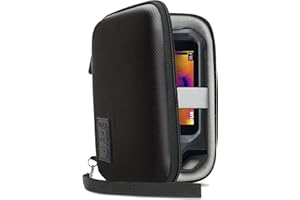 USA GEAR Thermal Imager Case - Hard Thermal Imager Carrying Case - Compatible with FLIR C5, FLIR C3, FLIR C2, Seek Reveal, Seek XR, Seek PRO, Seek Fastframe XR, and More Thermal Imagers - Black