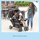 Graco Stadium Duo Tandem Pushchair Black Grey Suitable from birth to 3 yrs view 5