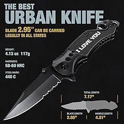 Gift for Men and Women - Legal Pocket Knife with