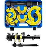 DAYUAN Strut Spring Compressor Set, Macpherson Strut Spring Compressor Kit | Dumper Extractor Yolk Protector, 3 Jaw Sizes，65-125mm, 88-160mm &amp; 126-212mm Jaws，4487KG Rated，Front &amp; Rear Suspension, Case