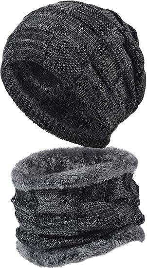 black snow hat