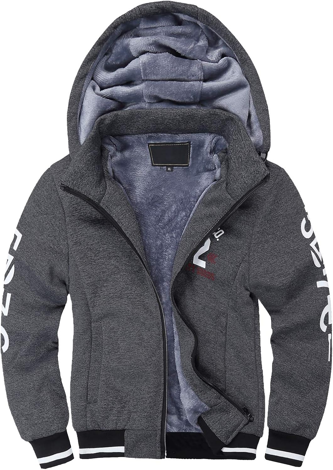 thick sherpa hoodie