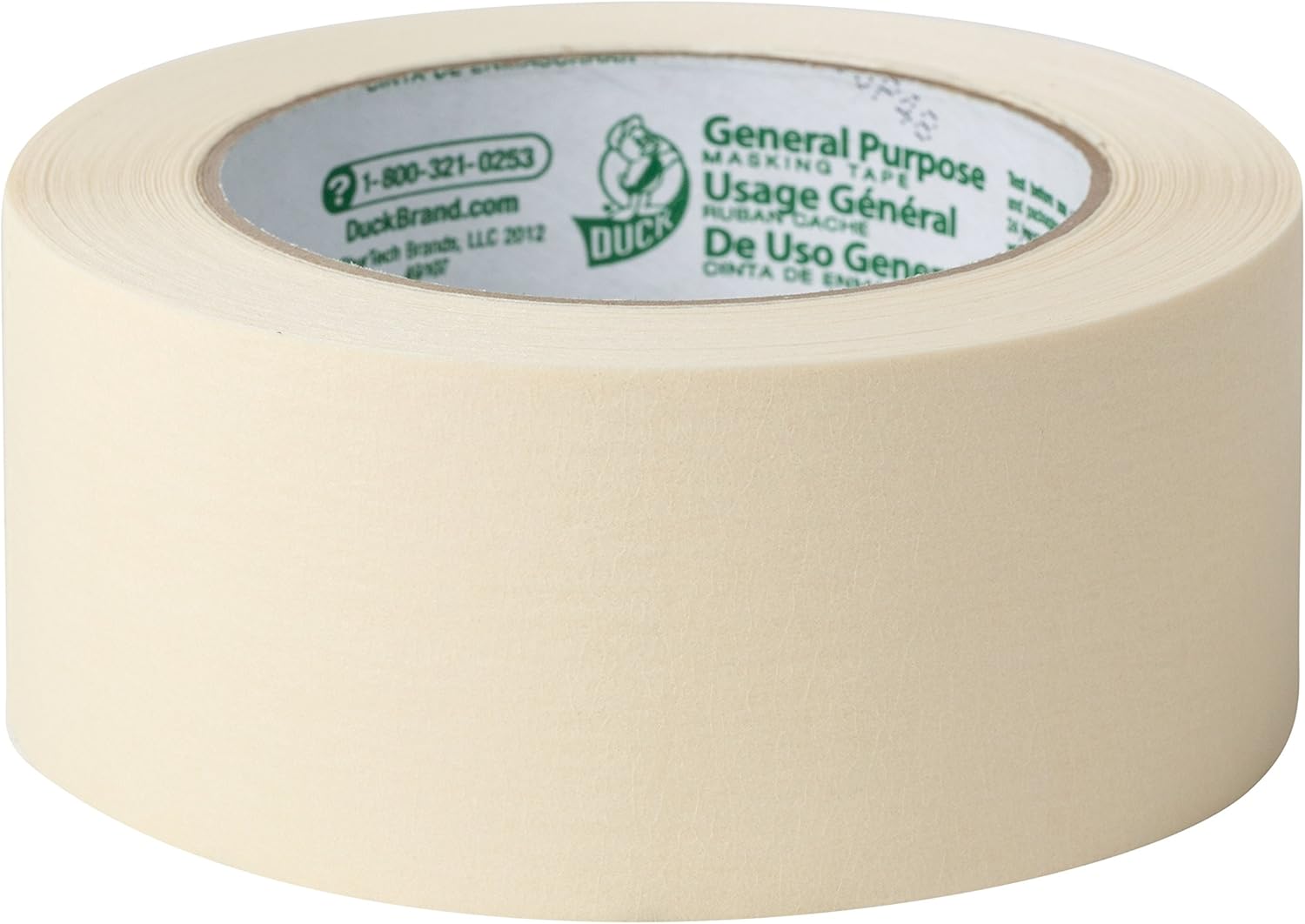 Duck Brand General Purpose Masking Tape - Beige, 1.88 in. x 60 yd., 2-Pack - - 