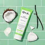 Q+A AHA Exfoliator Body Scrub 250ml Vanilla Coconut Scent Hydrates view 6