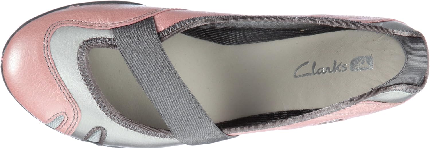 clarks idyllic pump silver