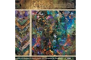 YASMEN Scrapbook Paper Pad, 24 Sheets Mixture Colored Paper, 6"×6” Holiday Pattern Cardstock Paper Assorted Colors, Scrapbooking Supplies Paper for Junk Journal Craft DIY Photo Album Cottagecore Room Décor