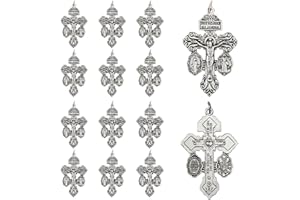 Brilucky 12 Pcs Pardon Crucifix for Rosary Making Supplies,Rosary Crosses Parts St Benedict Medal Rosaries Catholic Bulk,La Cruz Del Perdon Catolica,Crucifijo Del Perdon,Rosarios Catolicos