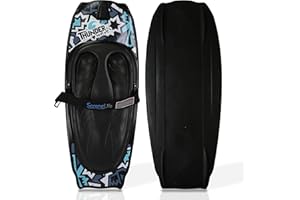 SereneLife Water Sport Kneeboard with Hook for Kids & Adults, Kneeboard with Strap for Boating, Waterboarding, Kneeling Boogie Boarding, Knee Surfing