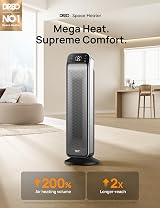 Dreo 25 Inch Ceramic Space Heater with Remote 70° Oscillation 4 Modes view 2