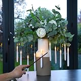 Noma Magic Candles with Wand Remote - 10 White Hanging LED Lights view 5