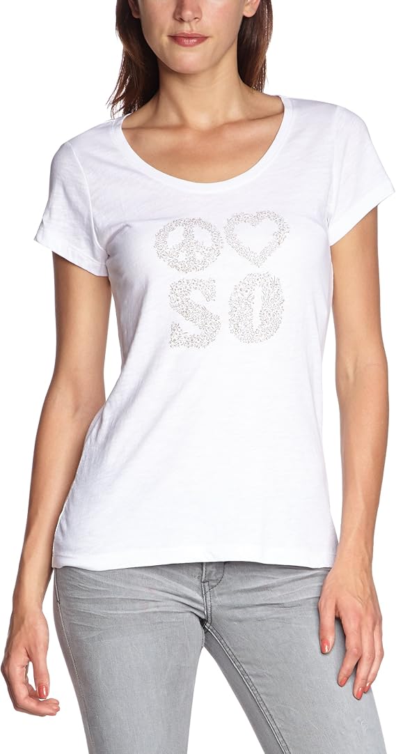 s.Oliver Damen TShirt 09.306.32.8240, Gr. 36, Weiß (01D0) Amazon.de