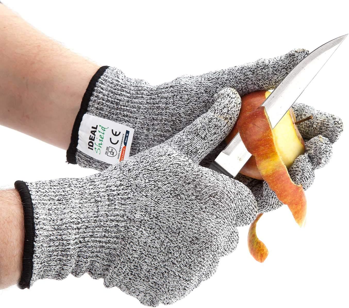 IDEAL Pro Cut resistant Level 5 Food Grade Gloves for Men and Women, Grey