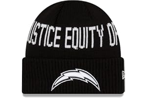 New Era Men's Black Miami Dolphins Team Social Justice Cuffed Knit Hat