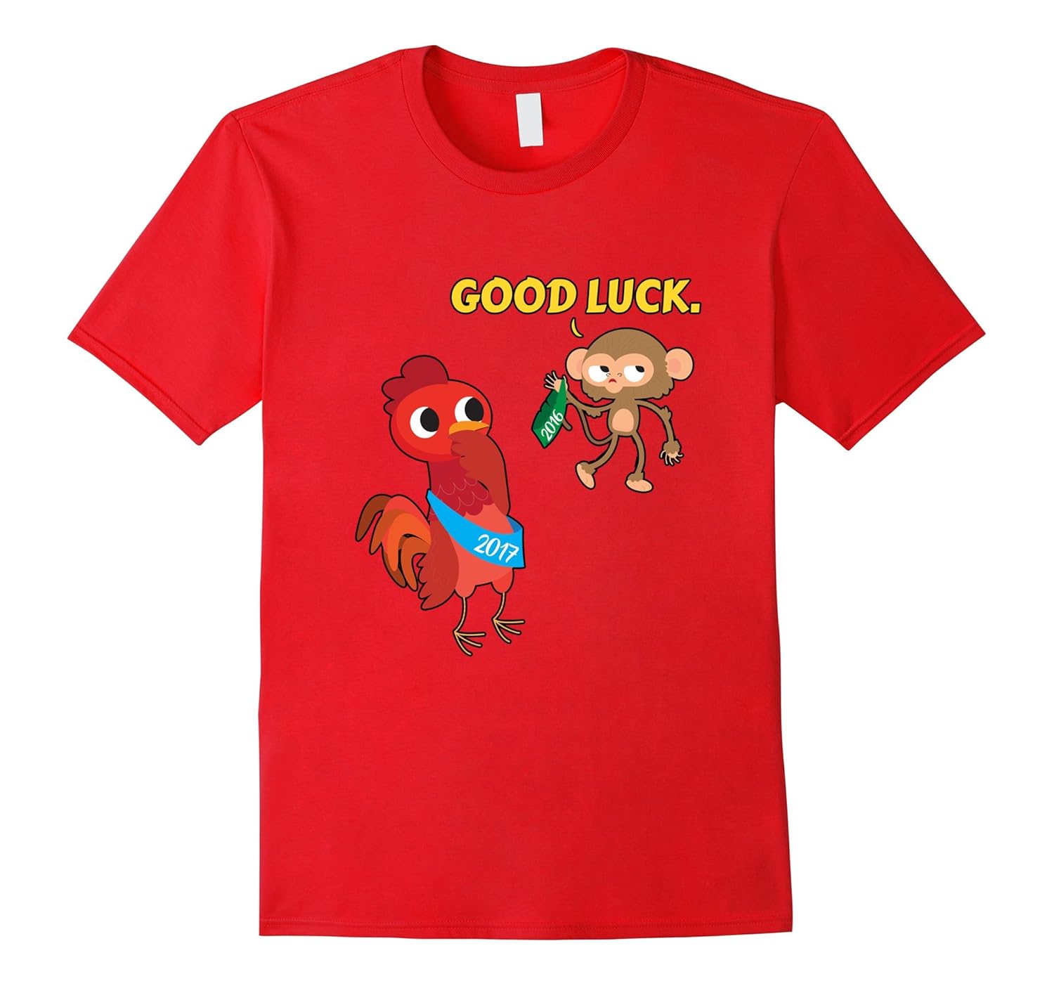 CUTE CHINESE NEW YEAR 2017 T-SHIRT Good Luck Asian Gift-ANZ