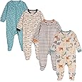 Onesies Brand Unisex Baby 4-Pack Sleep 'N Play Footies Multi Pack