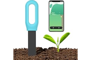 Haozee Smart Zigbee Soil Moisture Sensor, Requires TUYA HUB,Support Zigbee2mqtt Home Assistant,Moisture Meter for Plants with Real-Time Detection, Historical Record, Soil Meter for Garden